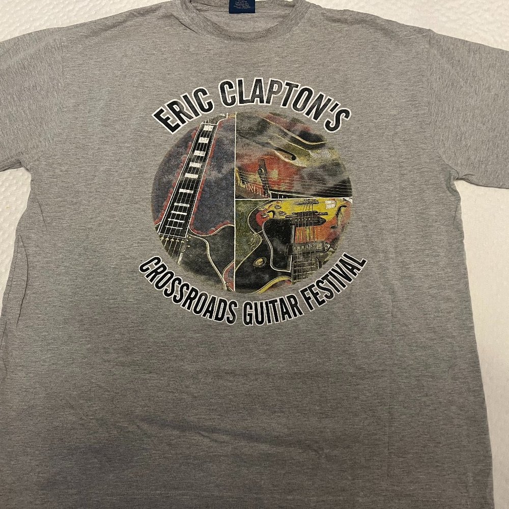 2010 ERIC CLAPTAIN CROSSROADS TOUR MENS TSHIRT XL